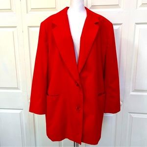 Red Blazer Women’s Size 3XL LORIANNA Jacket Vintage